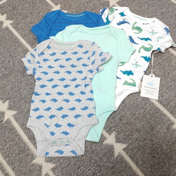 CLOUD Island Dinosaur Onesies 3-6m - Picture 1 of 5